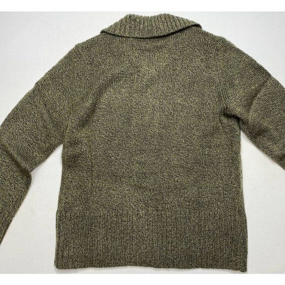 Karen Scott Petite Cardigan Sweater‎ Top Women's PS Olive Green Marled Buttons - Picture 6 of 7